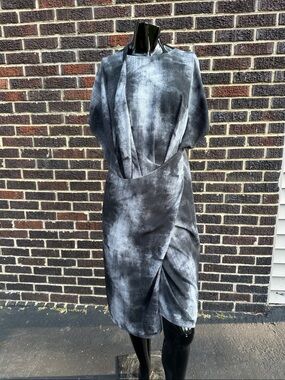Niche Convertible Sheath Dress with Draped Front